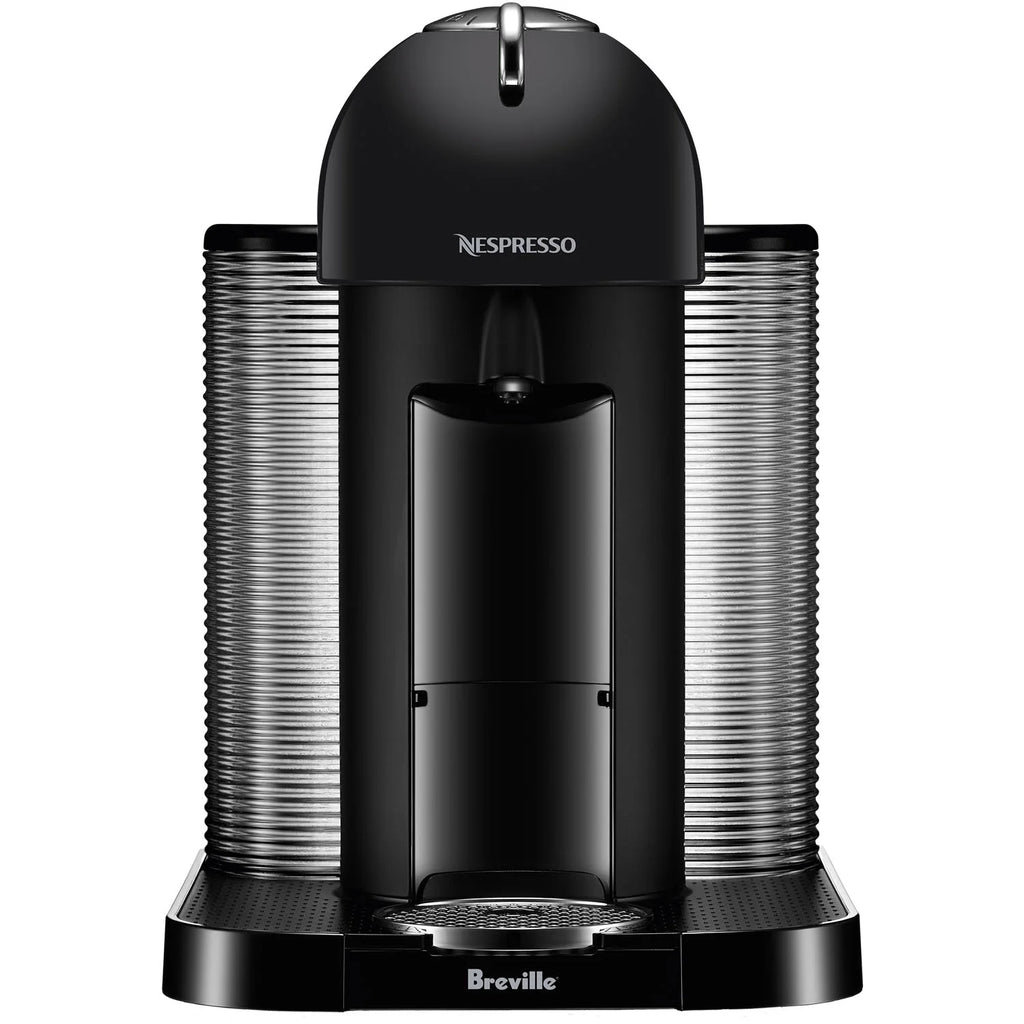 Breville Nespresso Vertuo Coffee & Espresso Single-Serve Machine in Matte Black and Aeroccino Milk Frother in Black