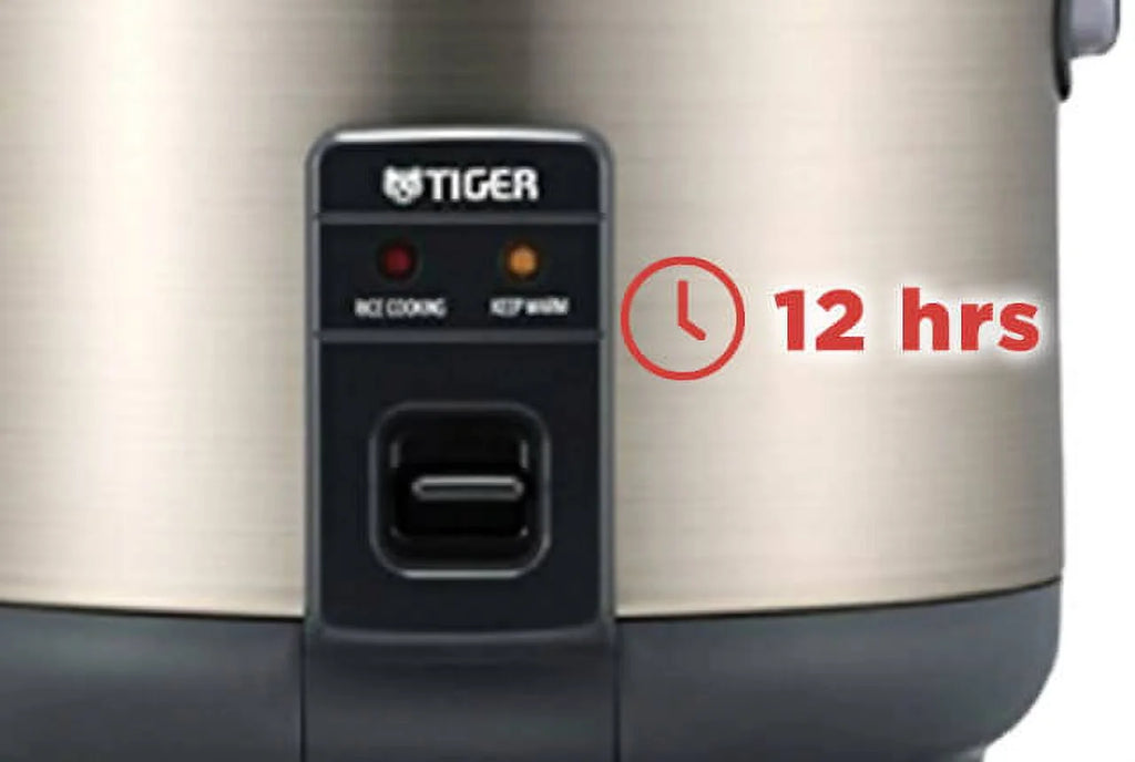 Tiger JNP-S10U-HU 5.5-Cup (Uncooked) Rice Cooker and Warmer, Stainless Steel Gray