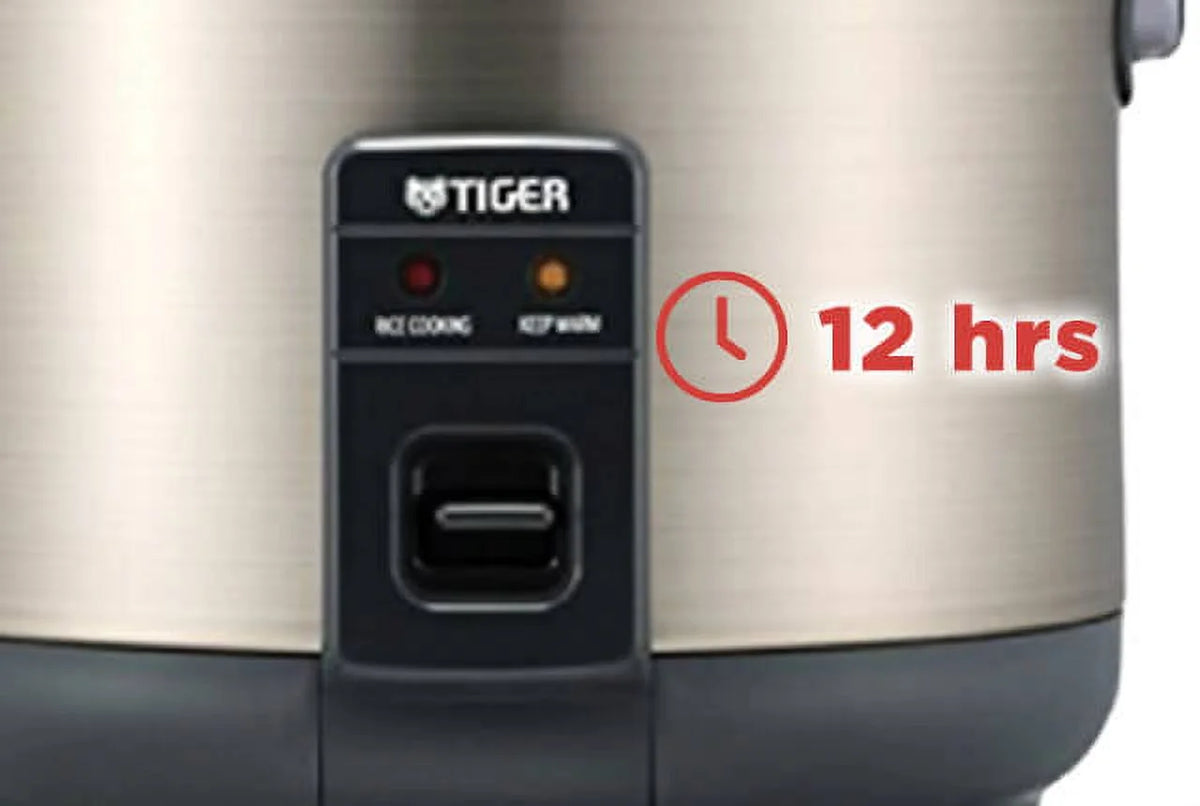 Tiger JNP-S10U-HU 5.5-Cup (Uncooked) Rice Cooker and Warmer, Stainless Steel Gray
