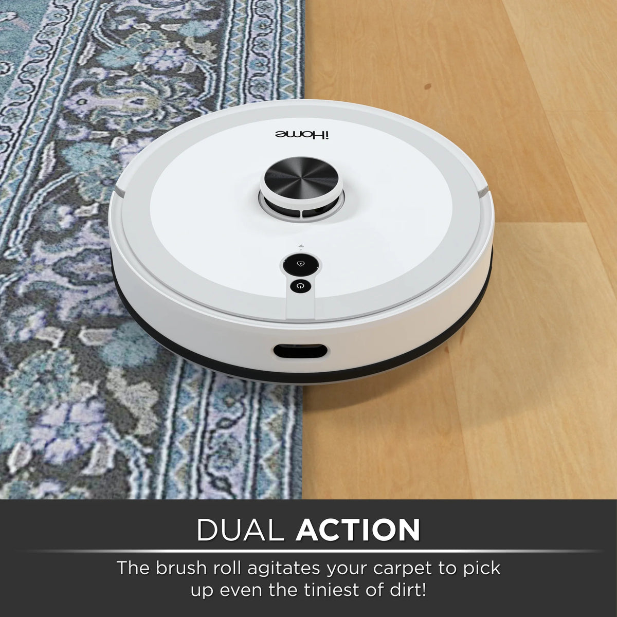 iHome Orbita Pro LIDAR Robot Vacuum + Mop with Auto Empty Base