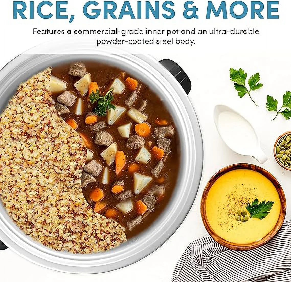 AROMA?? Commercial 40-Cup (Cooked) / 7Qt. Rice & Grain Cooker  (ARC-2020)