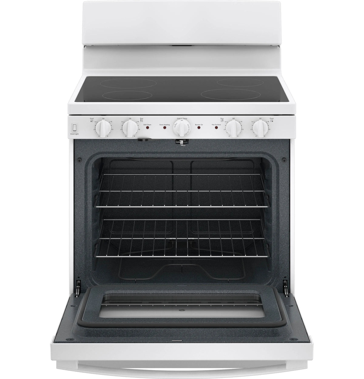 GE APPLIANCES JB480DTWW freestanding smoothtop electric range