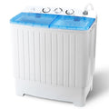Wash Machine 17.6LBS Mini Compact Twin Tub Laundry Washer Spin Dryer Save Time