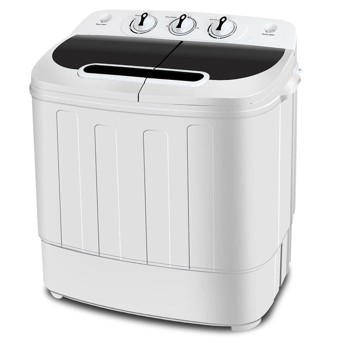 Compact Mini Twin Tub Washing Machine Portable 13lbs Laundry Washer and Dryer