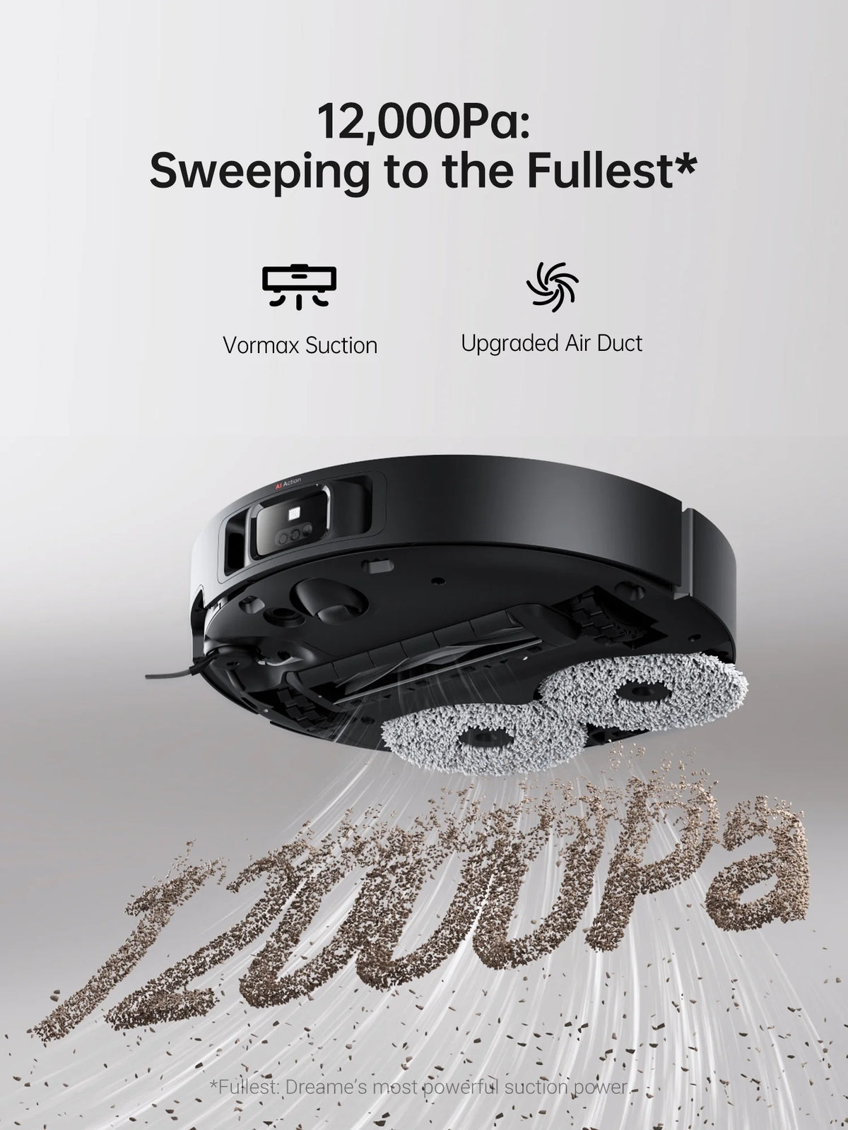 dreame L40 Ultra Robot Vacuum with Removable & Liftable Mop, Extendable & Liftable SideBrush, 11,000Pa Suction, 149a?? Mop & Washboard Self Cleaning, Auto-Empty, Auto Refill, Voice Control