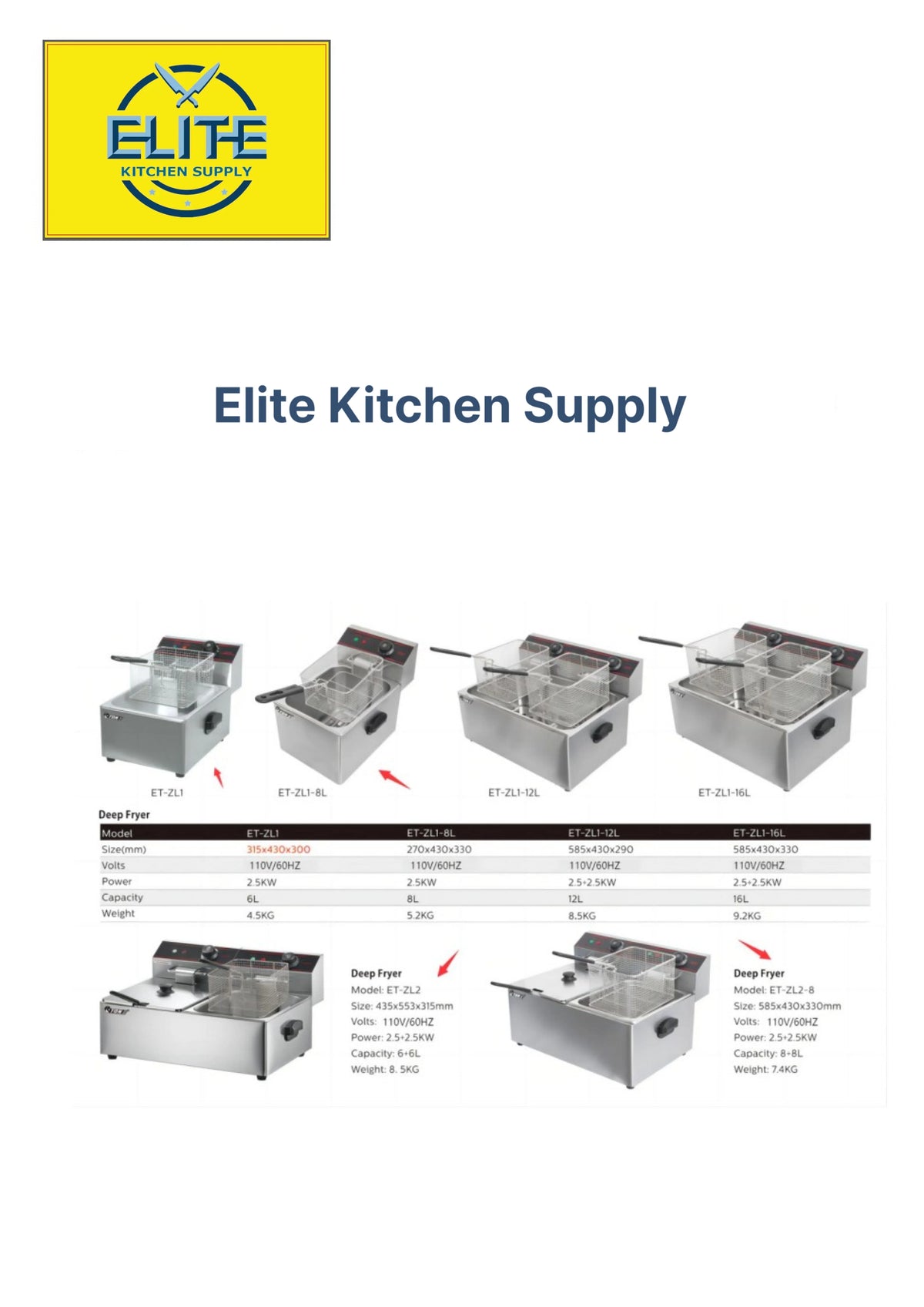 NSF 3500W Commercial Electric Countertop Fryer, Stainless Steel Commercial Deep Fryer, Dual Tank 12L
