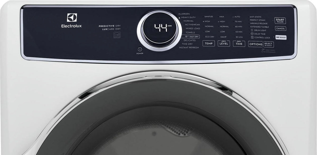 ELECTROLUX ELFG7537AW front load gas dryer