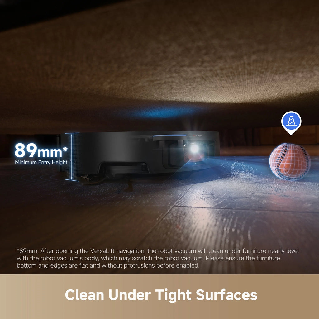 dreame L40 Ultra Robot Vacuum with Removable & Liftable Mop, Extendable & Liftable SideBrush, 11,000Pa Suction, 149a?? Mop & Washboard Self Cleaning, Auto-Empty, Auto Refill, Voice Control