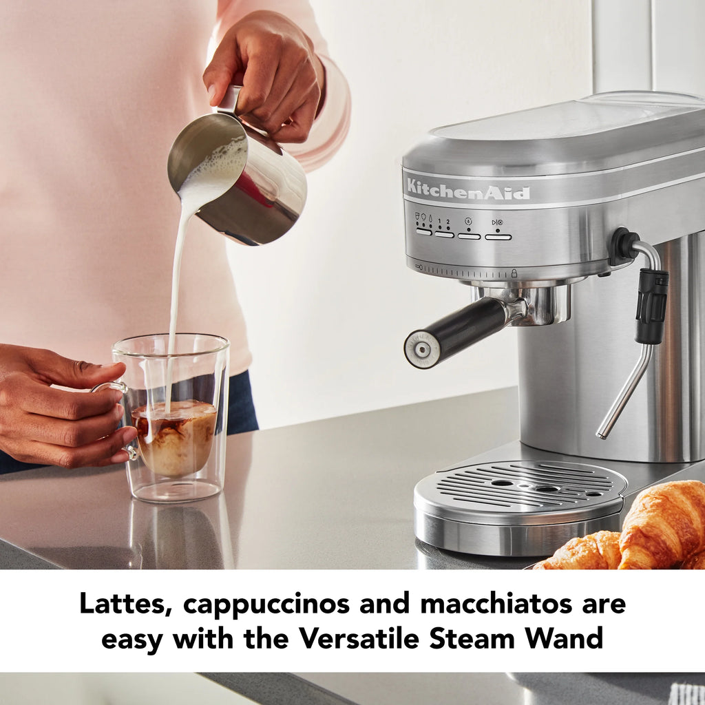KitchenAid Metal Semi-Automatic Espresso Machine, Empire Red, KES6503