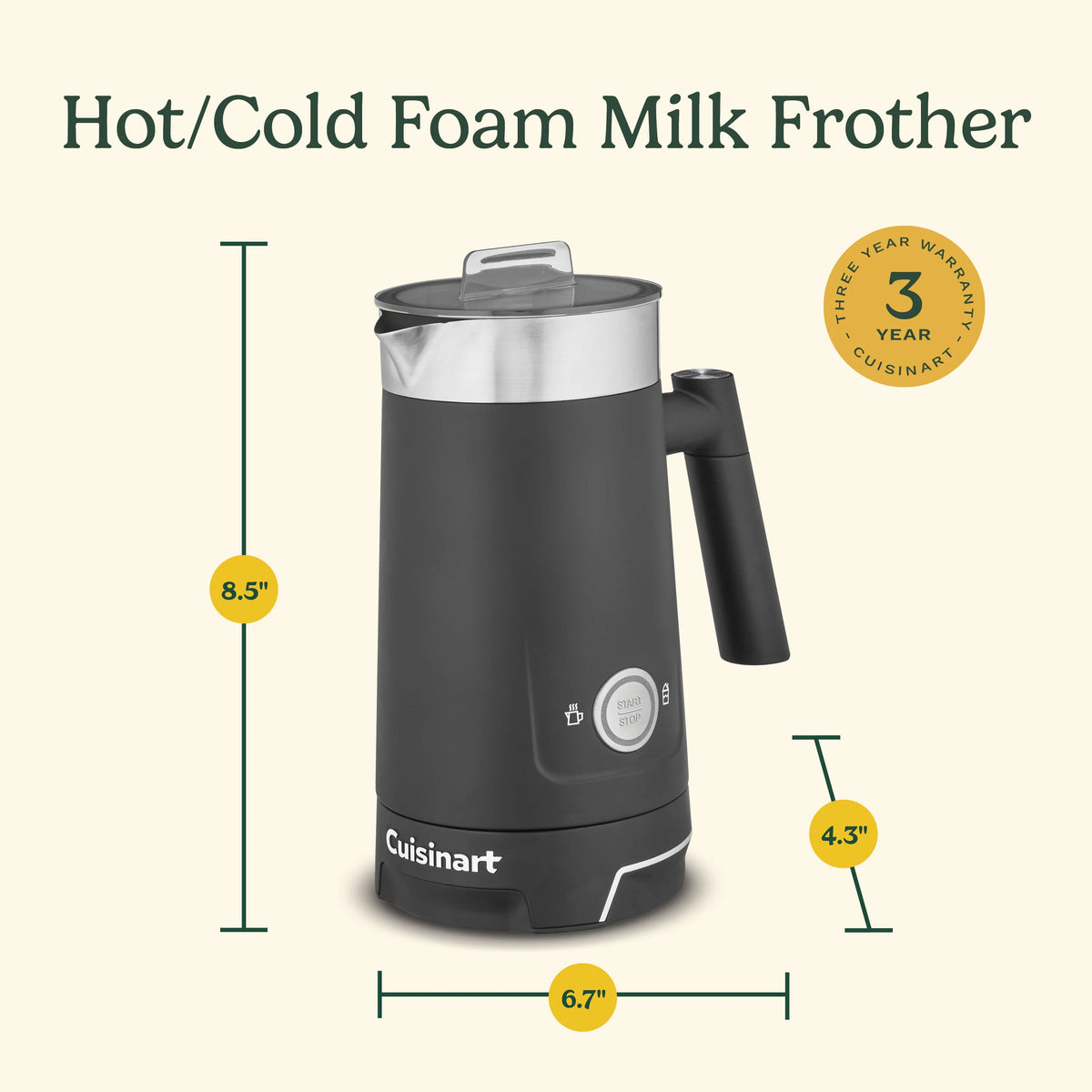 Cuisinart Hot/Cold Foam Milk Frother, FR-16