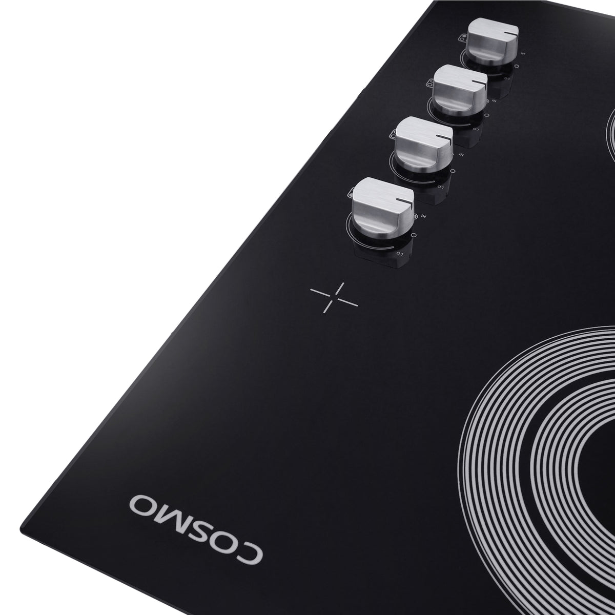 24 in. Electric Ceramic Glass Cooktop with 4 Elements Dual Zone Element