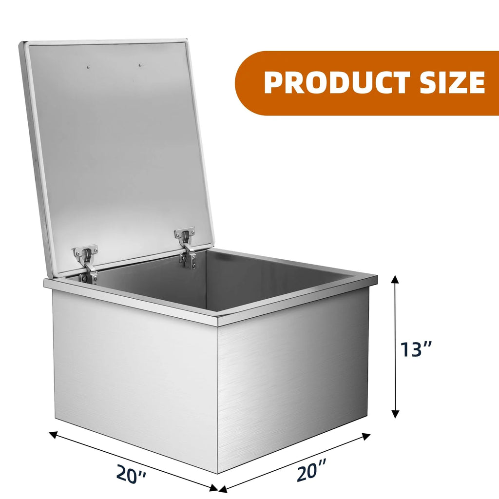 Towallmark Deep Chest Freezer,Mini Upright Small Freezerfor Outdoor Kitchen Patio Ice Bar,Silver