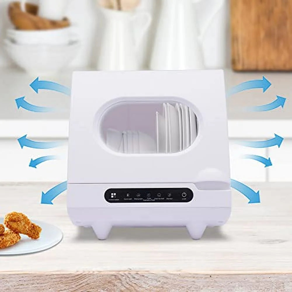 1200W Portable Countertop Dishwasher 5 Washing Programs Compact Countertop Dishwasher 360�� Spray Dish Washing For Kitchen,Apartment, Dorm, Office & Rvs