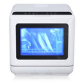 Danolapsi Countertop Dishwasher,Mini Dishwasher with 4.5L Water Tank, 5 Programs, Dual Sprays,149�H High Temp & PTC Hot Air Dry,Portable Dishwashers for RVs & Apartments