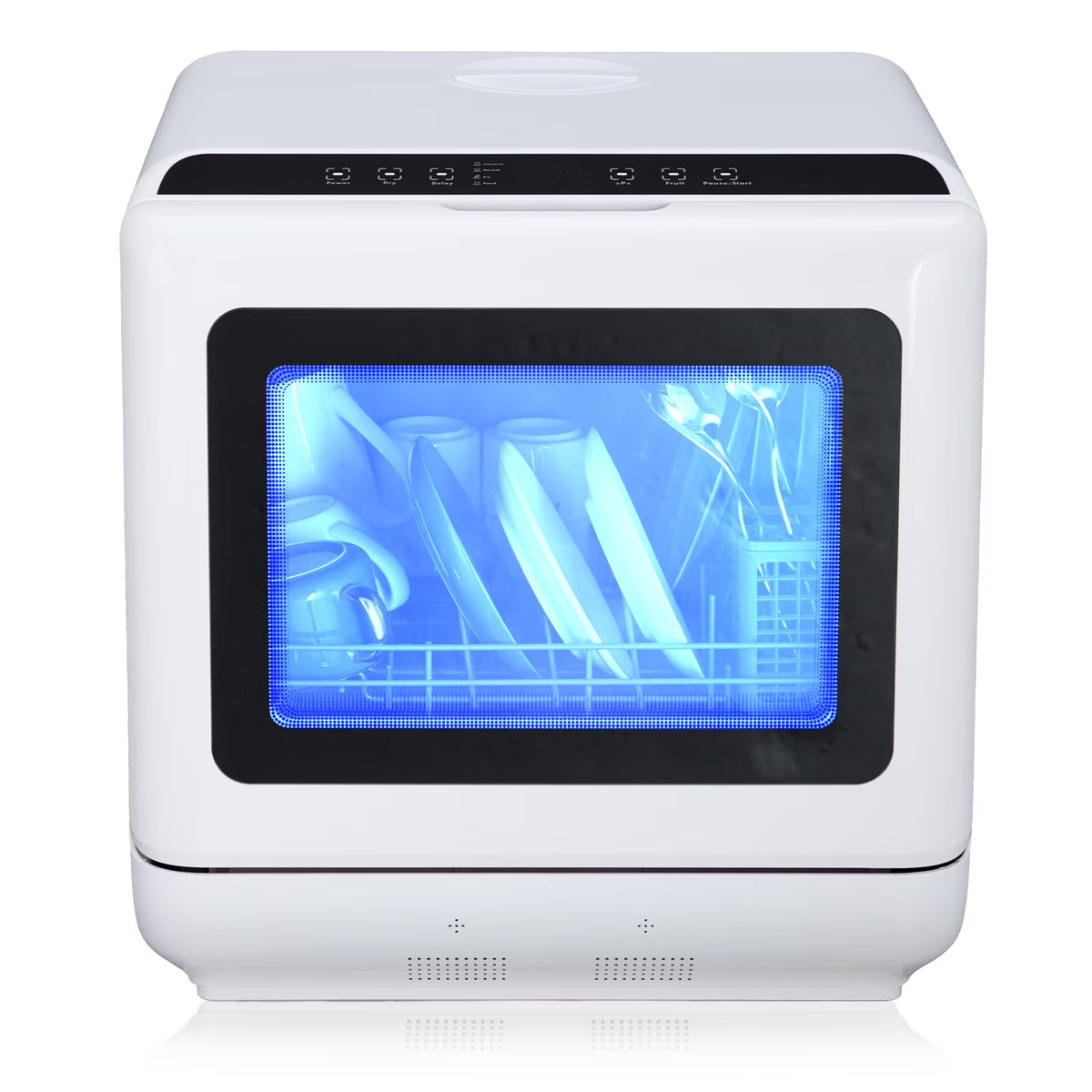 Danolapsi Countertop Dishwasher,Mini Dishwasher with 4.5L Water Tank, 5 Programs, Dual Sprays,149�H High Temp & PTC Hot Air Dry,Portable Dishwashers for RVs & Apartments