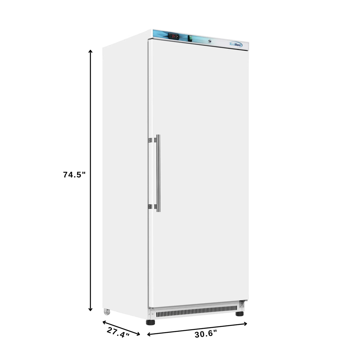12 Cu. ft. Commercial Reach in Freezer in White Manual Defrost (KM-FMD12WH)