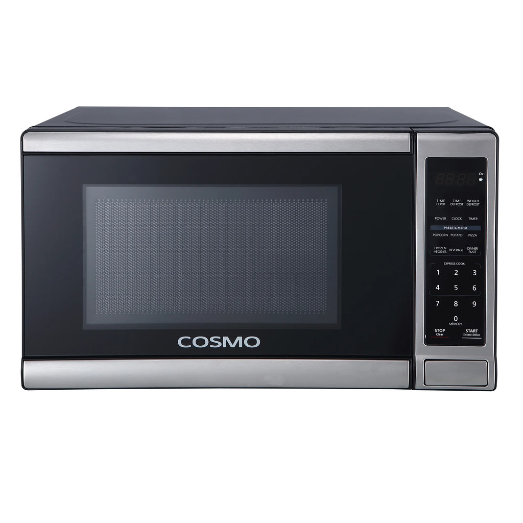 Cosmo 5 Piece Kitchen Appliance Package With 36" Electric Cooktop 24" Single Electric Wall Oven 17.3" Countertop Microwave French Door Refrigerator & 24" Built-in Fully Integrated Dishwasher