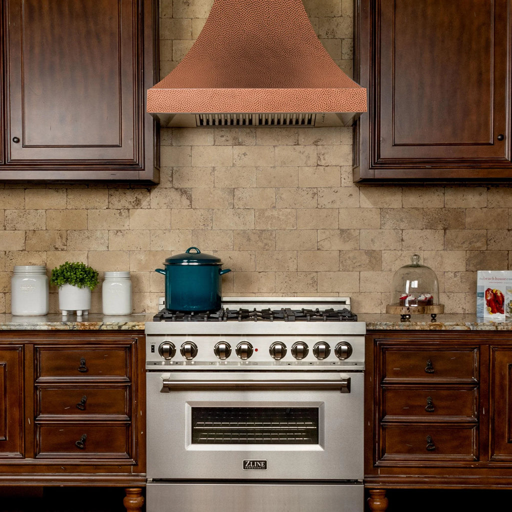 ZLine 8632H36 Designer Series Hand-hammered Copper Finish Wall Range Hood