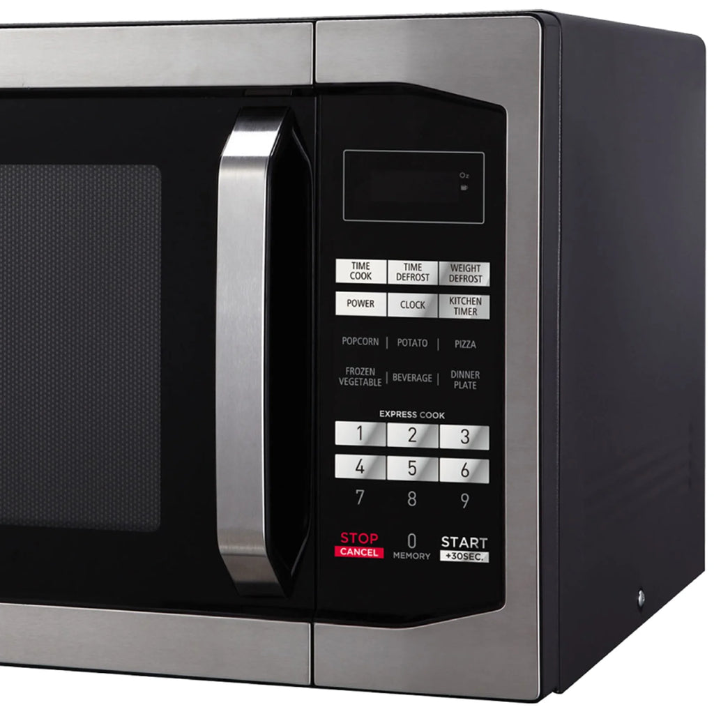 Magic Chef 1.6 Cu. ft. 1100W Countertop Microwave Oven with Push-Button Door in Black, New