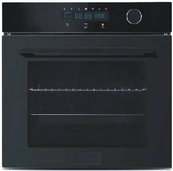 2025 New Single Wall Oven 24" Electric, 3000W Gas, 8 Cooking Functions, Convection Cooking, Touch Screen & Mechanical Knobs, Stainless Steel Built-in 2.5 Cu.ft.