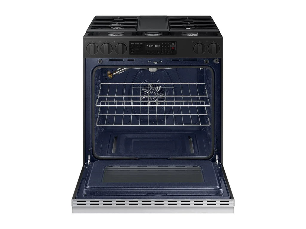 Samsung Bespoke Smart Slide-In Gas Range 6.0 cu. ft. with Air Fry & Precision Knobs NSG6DG8300SR