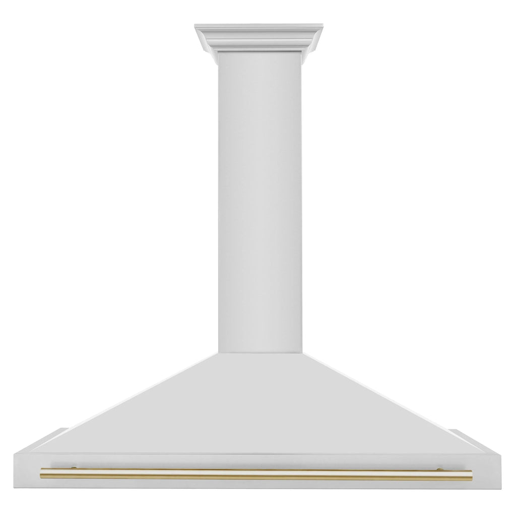 ZLINE 48 in. Autograph Edition Stainless Steel Range Hood with Stainless Steel Shell and Accents (KB4STZ-48)