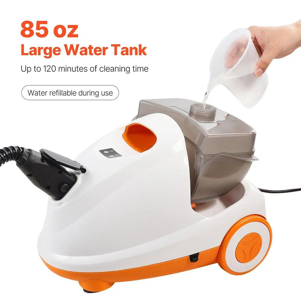 Choco Moon 2000W Powerhouse Steamer, 51 oz Tank, 27 Attachments, Versatile Cleaner for Carpet, Floors, Windows, Cars, Ultimate Home & Auto Detailing Tool