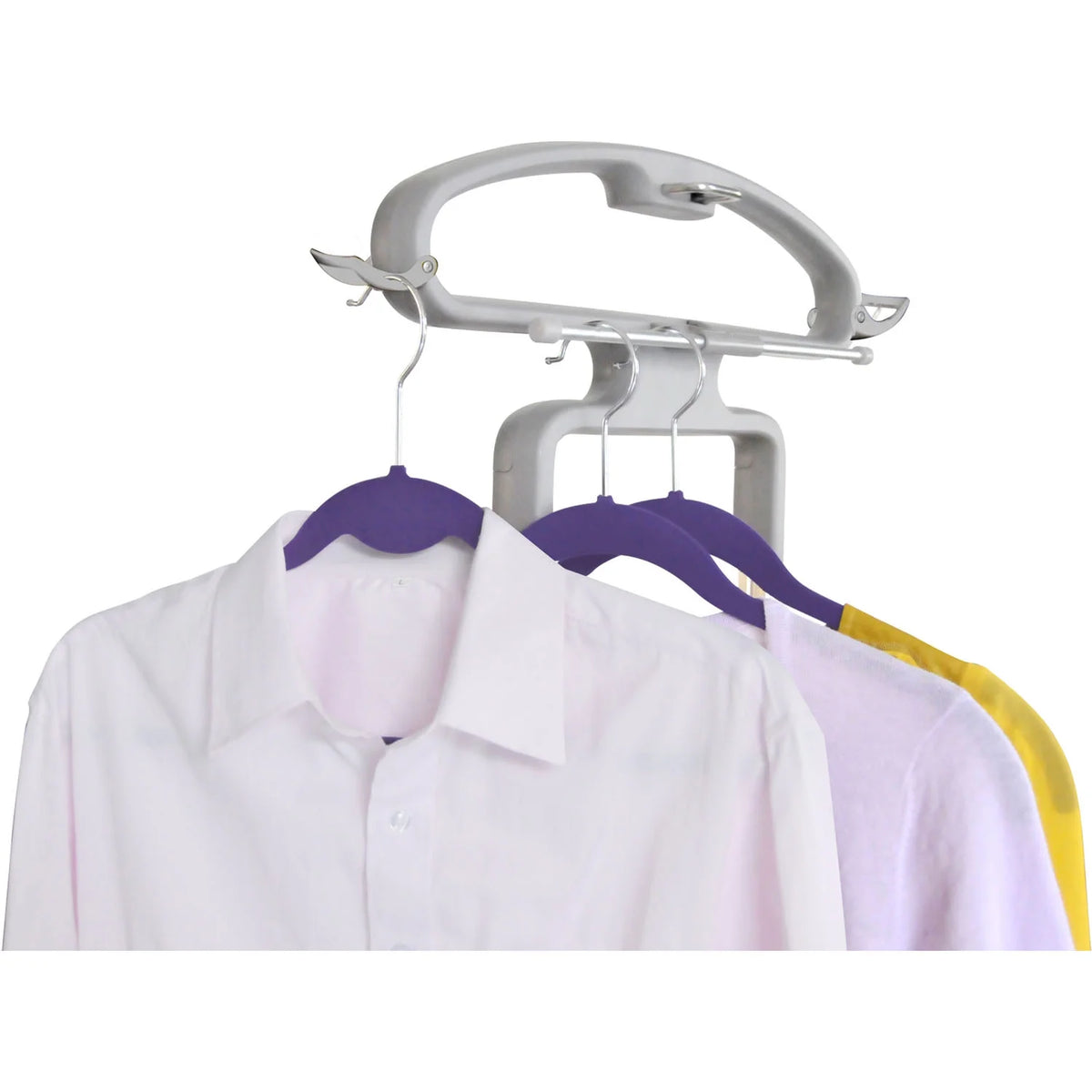 SALAV? GS45-DJ Professional Series Dual Bar Garment Steamer with Foot Pedals, Silver