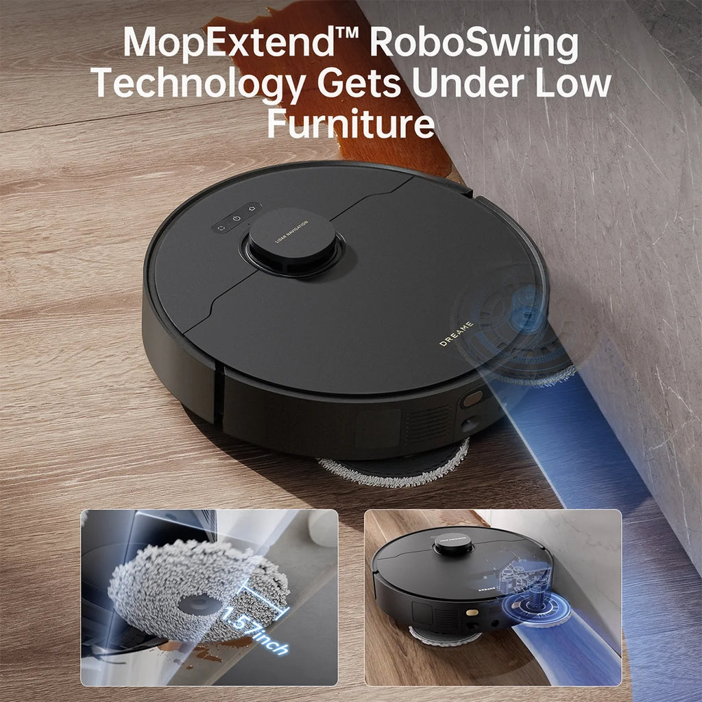 dreame L40 Ultra Robot Vacuum with Removable & Liftable Mop, Extendable & Liftable SideBrush, 11,000Pa Suction, 149a?? Mop & Washboard Self Cleaning, Auto-Empty, Auto Refill, Voice Control