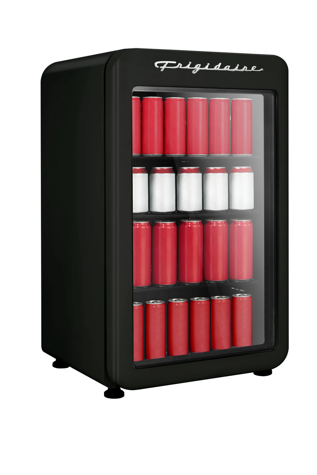 Frigidaire 3.3 Cu. Ft. Retro Refrigerator, Glass Door, Black