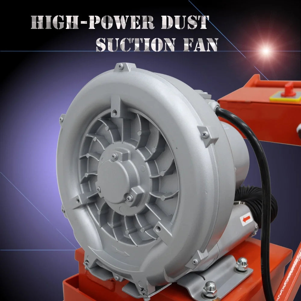 220V Concrete Ground Grinder Hand-push Dust-free Floor Grinding Polishing Machine Work Depth 0-3MM