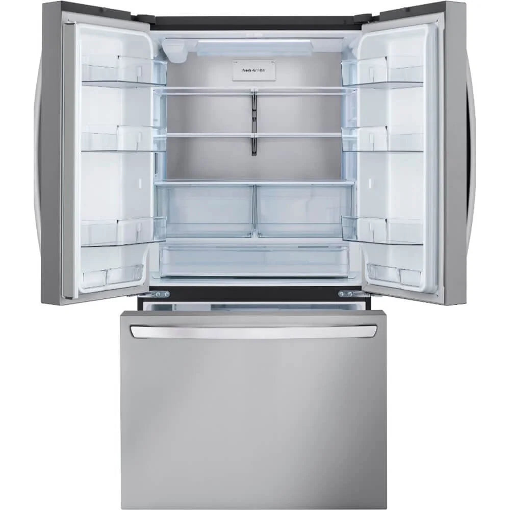 LG 27 cu ft. 3 Door French Door Counter Depth Refrigerator with Internal Water Dispenser LRFLC2706S