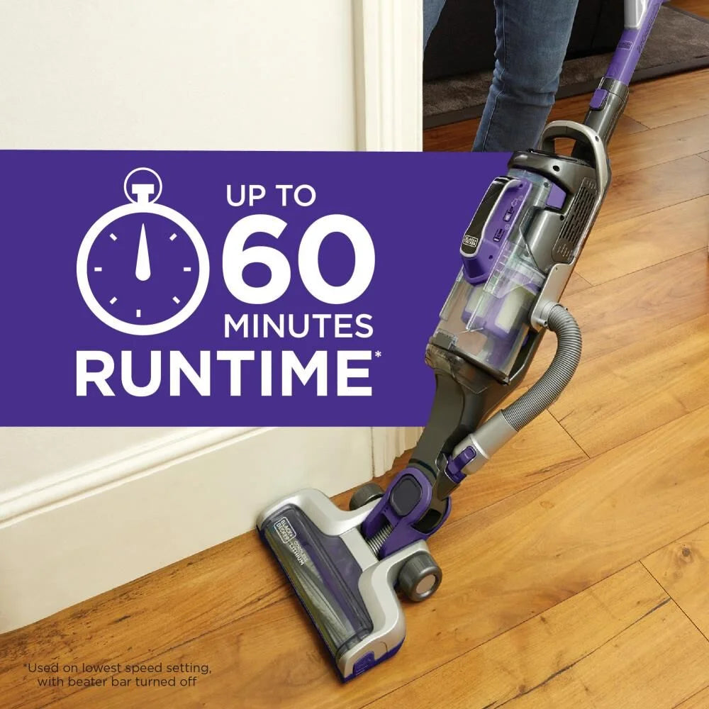 BLACK+DECKER  20V Cordless Upright Vacuum, (HCUA525JPK)