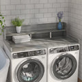 Washer Dryer Countertop with Non-slip Pads,Depth Double Layer Organizer for Washer and Dryer Laundry Hamper Counter Storage,Gray�� Matte