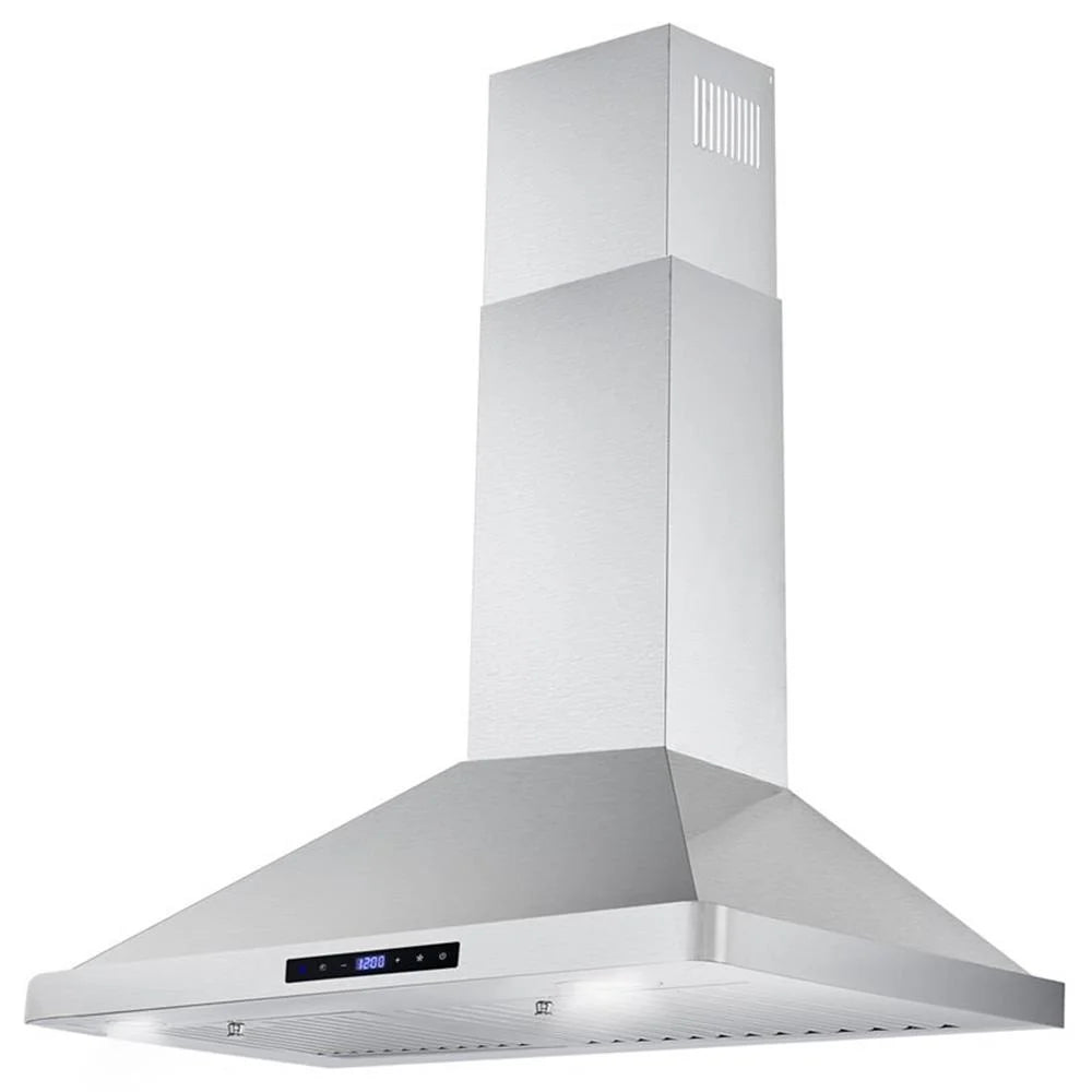 Cosmo 63175S 30 Inch Wall Mount Range Hood w/ Digital Controls, Stainless Steel