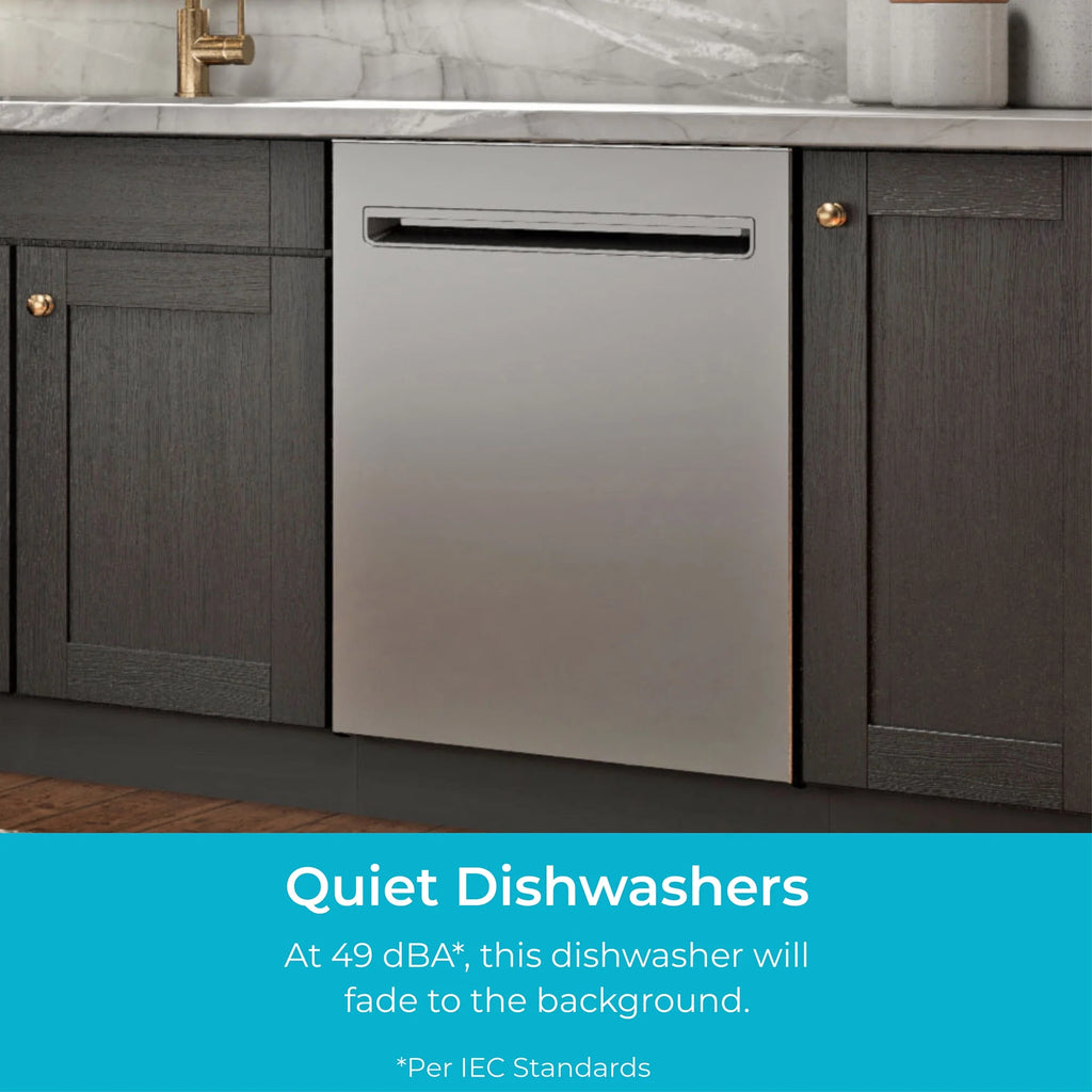 Kenmore 02214639 24" Built-in Stainless Steel Tub Dishwasher, Removeable 3rd Rack, SmartWash, Black