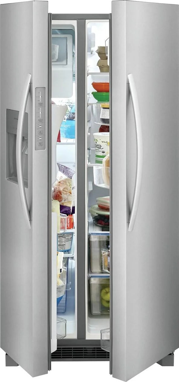 Frigidaire FRSS2323AS 22 Cu. Ft. 33" Standard-Depth Side by Side Refrigerator, Stainless Steel