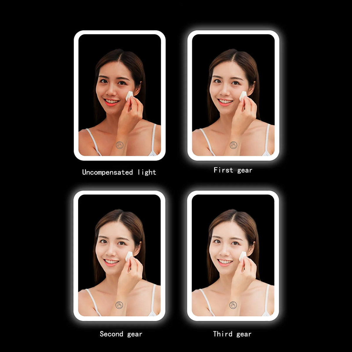 Car Refrigerator 6L Beauty M Irror LED Light Dormitory Mini Refrigerator Cosmetics Facial M Ask Refrigerator High-quality