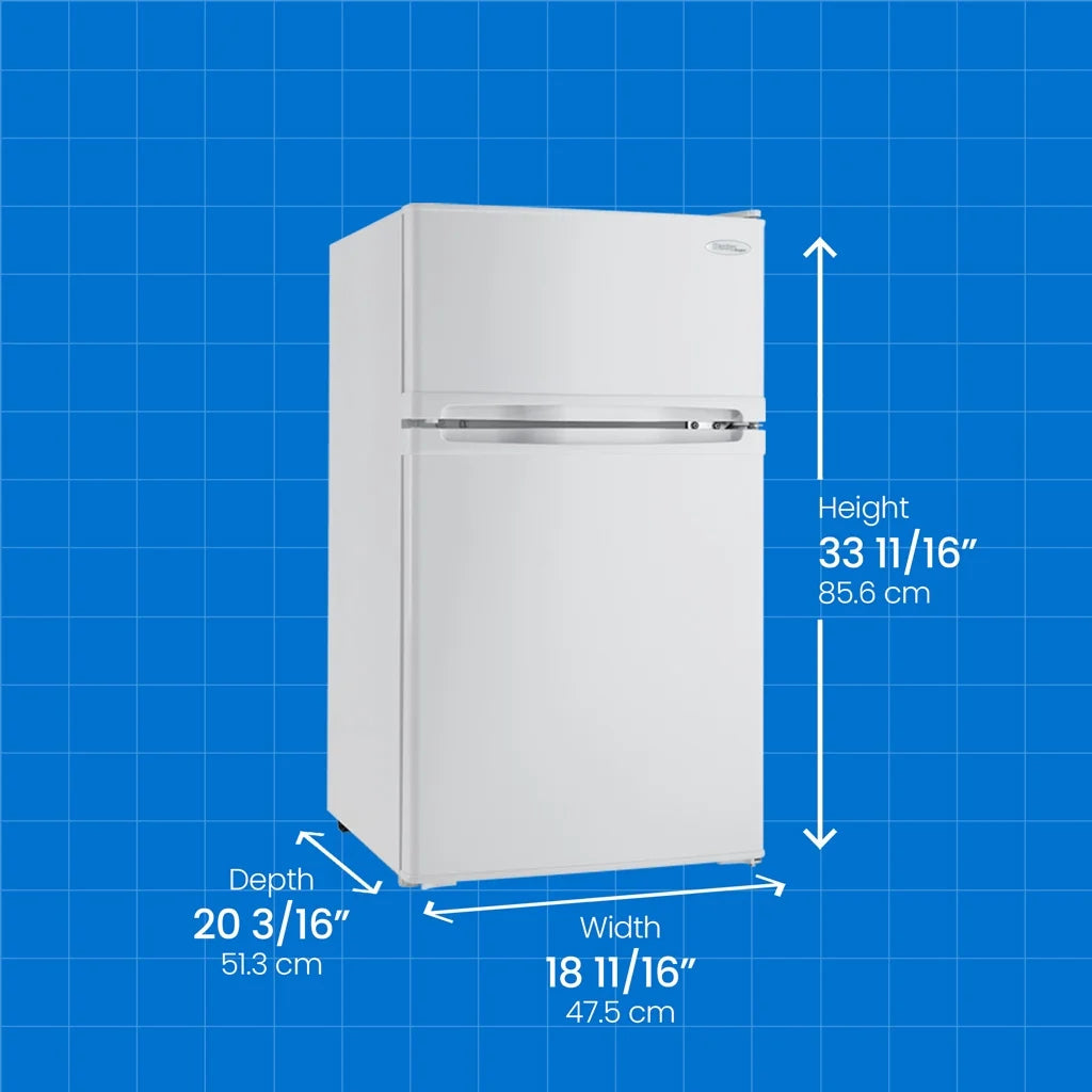 Danby 3.1 cu. ft. 2-door Compact Fridge in White DCR031B1WDD