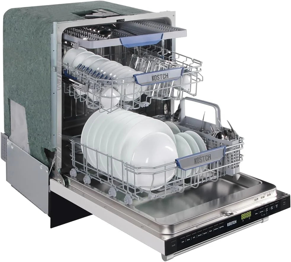 Large Capacity 24 inch Top Control Built-In Dishwasher with Third Rack �C ENERGY STAR Certified, 47-dBA Ultra-Quiet, Stainless Steel (Stainless Steel)