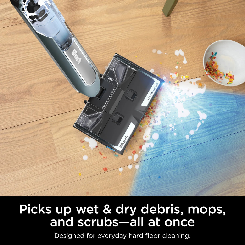 Open Box Shark?? HydroDuo with Dirt-Reveal Technology, Cordless, Hard Floor Cleaning System, Wet & Dry Debris Pickup, Mop & Scrubs All at Once, Hardwood, Tile, Laminate Floors, WW200