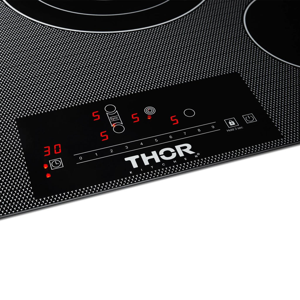 Thor Kitchen Tec30 30" Wide 4 Burner Electric Cooktop - Black