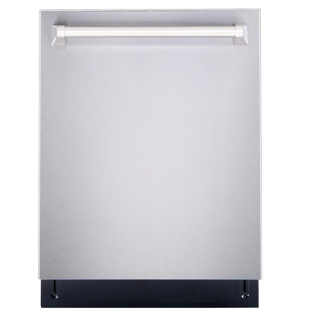Cosmo 5 Piece Kitchen Appliance Package with 36" Freestanding Gas Range 36" Island Range Hood 24" Built-in Fully Integrated Dishwasher French Door Refrigerator & 48 Bottle Wine Refrigerator