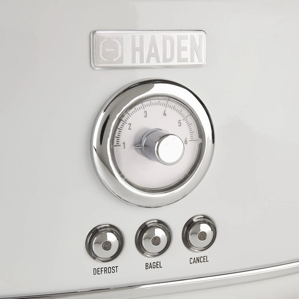 Haden Dorset 2 Slice Wide Slot Stainless Steel Toaster, Cedar Green/Chrome