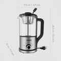 Drip Electric Coffee Maker, Electric Kettle, Watering Extracts, 600 , 1.2L, BPA-free, Tea Free Kettle Coffee Press, Glass and Stainless Steel, Coffee Maker, Tea Kettle