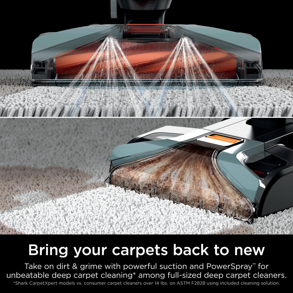 Shark CarpetXpert Upright Deep Carpet, Area Rug & Upholstery Cleaner with Built-in Spot & Stain Eliminator and 12 oz Deep Clean Pro Cleanser, EX150