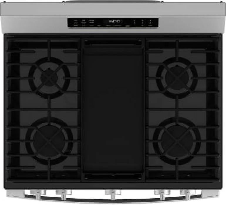GE 30 Inch Freestanding Gas Smart Range with 5 Sealed Burners Stainless Steel GGF600AVSS