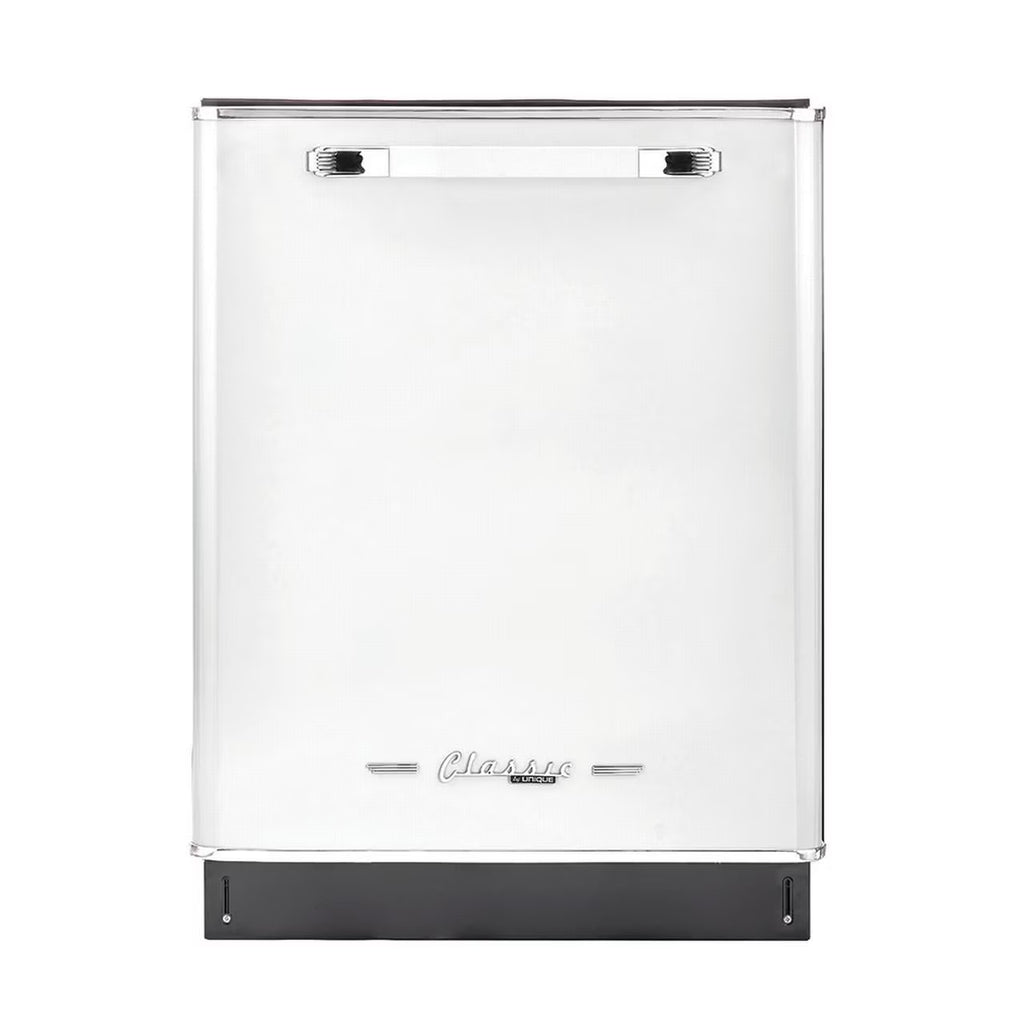 Unique Appliances Classic Retro 24" Built-in Dishwasher with Stainless Steel Tub and LED Lighting