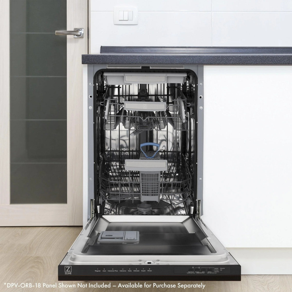 ZLINE KITCHEN AND BATH DWVWM18 built in dishwasher