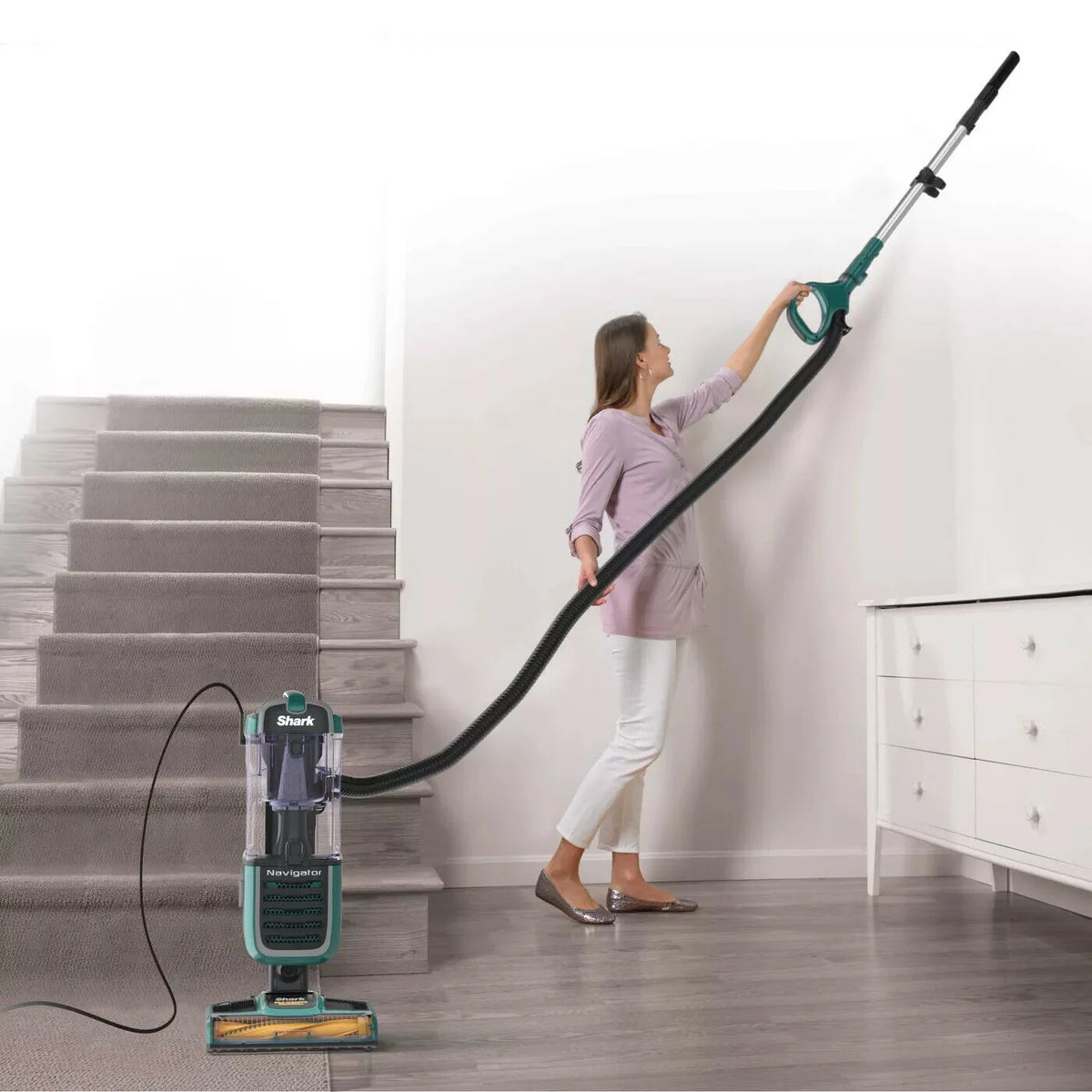 Restored Shark Navigator Swivel Pro Pet Upright Vacuum with Self-Cleaning Brush roll, ZU51 (Refurbished)